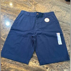 Wonder Nation navy school shorts size 16 adjustable waist BUNDLE of 2‎ pair